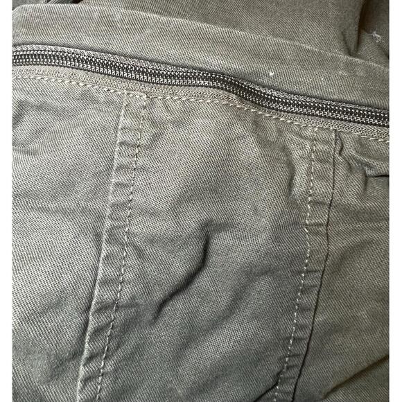 Wenven Military Jacket Mens XL Olive Green Plaid Lining Rugged Arm Patch Pockets - Picture 16 of 16